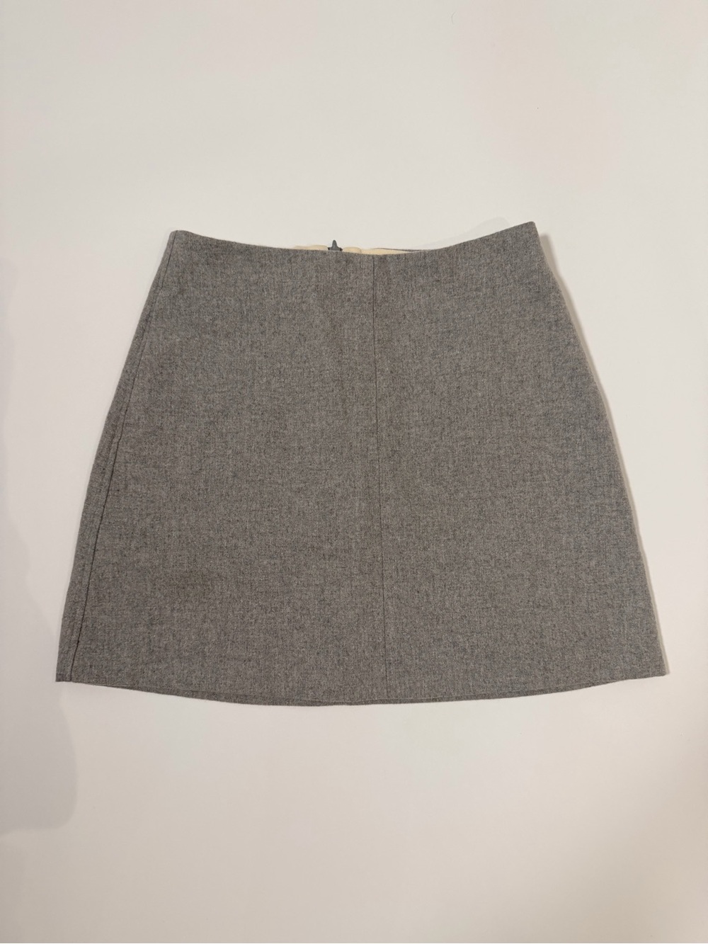 Aritzia Wilfred Grey Wool Cashmere Mini Skirt Size 8